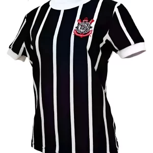 Camiseta Corinthians Feminina Retrô Democracia 1982